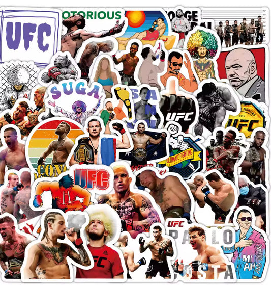 Ultimate UFC Fighter Sticker Pack – 50 Pieces