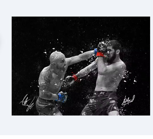 Volkanovski vs Makhachev – Warrior’s Strike Canvas